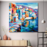 Seaside Village Painting by Numbers